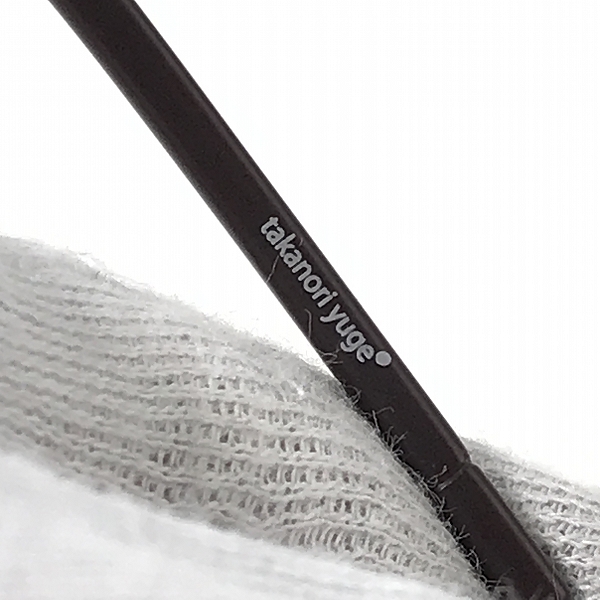 実際に弊社で買取させて頂いたTAKANORI YUGE/タカノリユゲ MIST メガネフレーム アイウェア TY-37の画像 6枚目