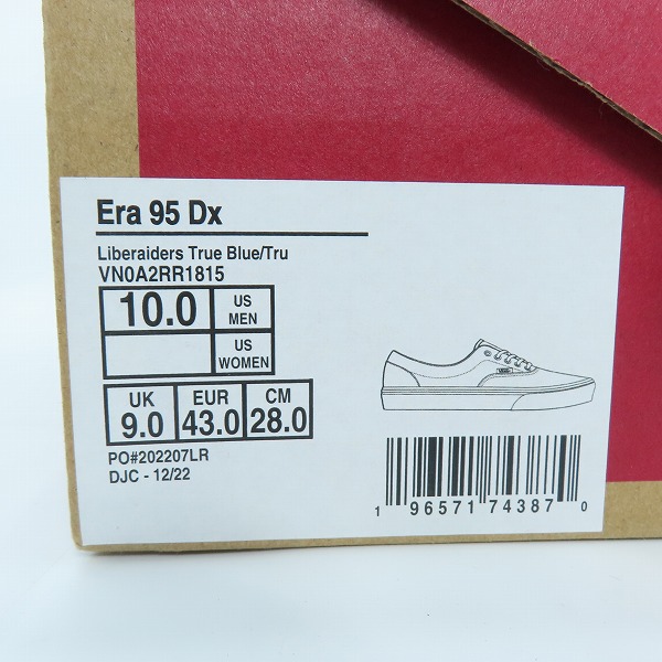 実際に弊社で買取させて頂いたVANS×LIBERAIDERS/バンズ×リベレイダース ERA 95 DX TRUE BLUE TRUE WHITE/エラ 95 デラックス VN0A2RR1815/28の画像 8枚目