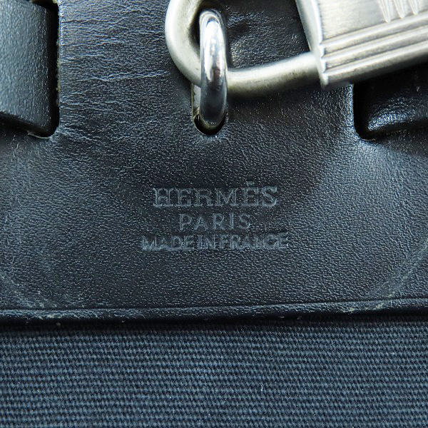 実際に弊社で買取させて頂いたHERMES/エルメス HERBAG/エールバッグアド 2WAY ハンドバッグ リュック/バックパック ブラックの画像 4枚目