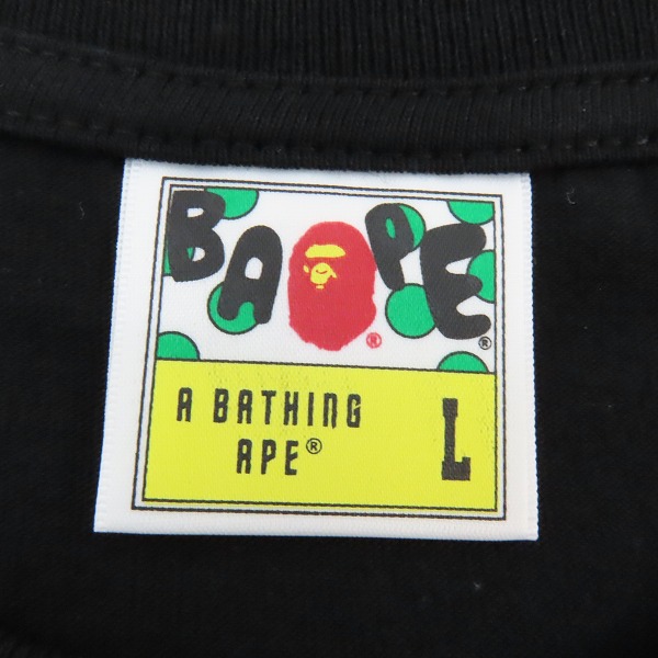 実際に弊社で買取させて頂いたA BATHING APE/アベイシングエイプ 1ST CAMO KANJI LOGO 半袖Tシャツ 001TEK301013M/ Lの画像 2枚目