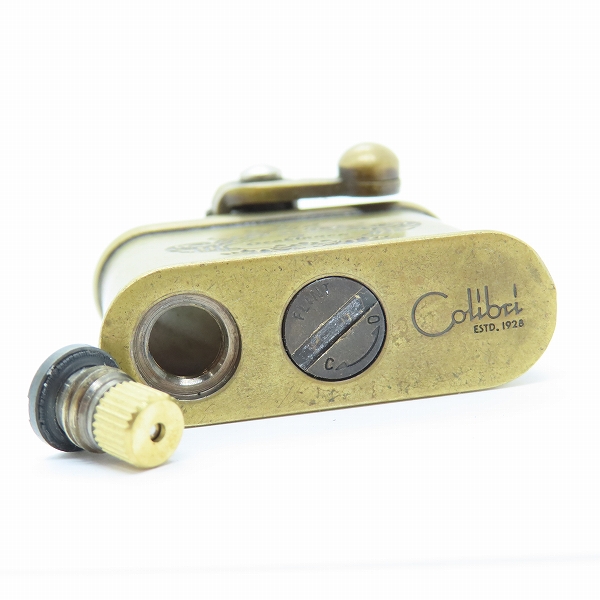 実際に弊社で買取させて頂いたOrobianco/オロビアンコ ライター ブランドロゴ コリブリオイルライター ブラスバレル加工の画像 4枚目