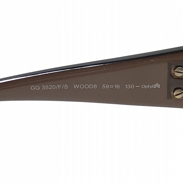 実際に弊社で買取させて頂いたGUCCI/グッチ サングラス/アイウェア インターロッキングG GG3520の画像 5枚目