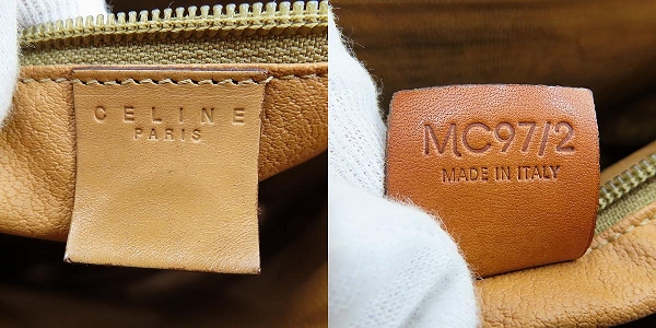 実際に弊社で買取させて頂いたCELINE/セリーヌ マカダム柄 ショルダーバッグ ハンドバッグ/トートバッグ の画像 6枚目