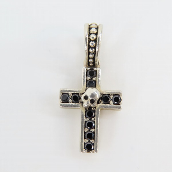 実際に弊社で買取させて頂いたKONRON/コンロン クロスチャーム ブラック ストーンの画像 1枚目