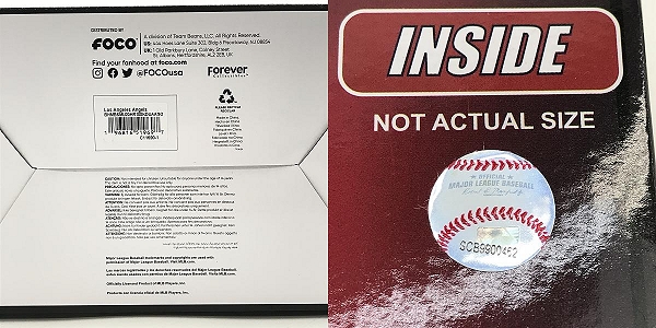 実際に弊社で買取させて頂いたFOCO PLAYER BOBBLE ボブルヘッド ロサンゼルス・エンゼルス  大谷翔平 20 Home Run 100 Strikeout Dual 首振り フィギュアの画像 9枚目