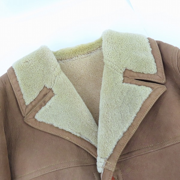 実際に弊社で買取させて頂いたAbercrombie＆Fitch/アバクロンビー＆フィッチ/アバクロ 黒タグ ヴィンテージ ムートン コート/38の画像 3枚目