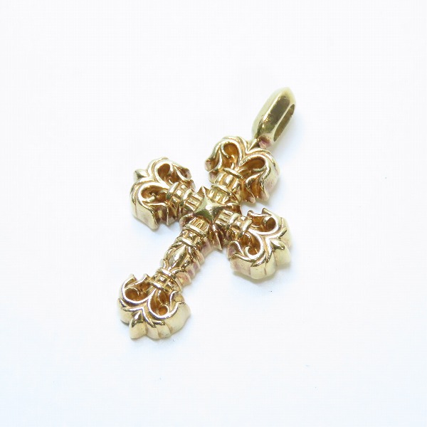 実際に弊社で買取させて頂いたCHROME HEARTS/クロムハーツ 22K CHARM FILIGREE TINY タイニー フィリグリークロス チャーム/ペンダントトップ