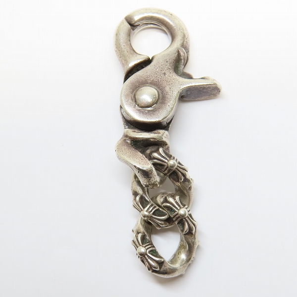 実際に弊社で買取させて頂いた【ダガーキーリング欠品】CHROME HEARTS/クロムハーツ エクストラファンシー キーチェーン/ショート スプリットの画像 2枚目