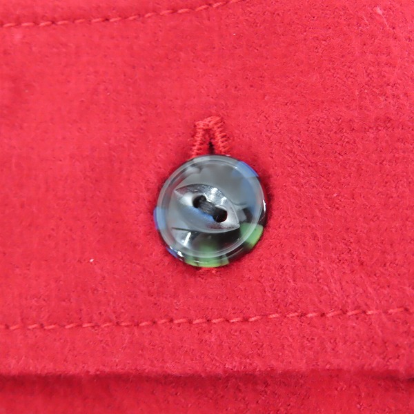 実際に弊社で買取させて頂いた【未使用】 SUGAR CANE/シュガーケーン F.ROMANCE 9.5oz HEAVY TWILL with MARBLE BUTTON/ワークシャツ レッド SC28753/Lの画像 6枚目