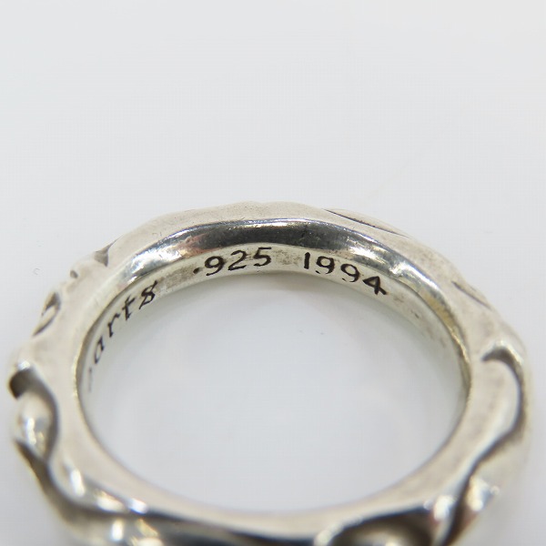 実際に弊社で買取させて頂いたCHROME HEARTS/クロムハーツ スクロールバンドリング 16.5号の画像 8枚目