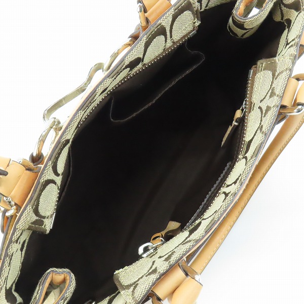 実際に弊社で買取させて頂いたCOACH/コーチ ハンプトンズ ミディアムキャリーオール ハンドバック G0873-F10245の画像 3枚目