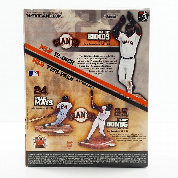 実際に弊社で買取させて頂いた(1)【未開封】McFARLANE TOYS/マクファーレントイズ ジャイアンツ BARRY BONDS 700号ホームラン記念 フィギュアの画像 1枚目