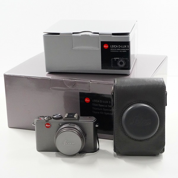 実際に弊社で買取させて頂いたLEICA/ライカ D-LUX 5 Titanium Special Set コンパクトデジタルカメラ 簡易動作確認済み