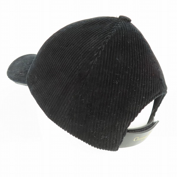 実際に弊社で買取させて頂いたChristian Dior/クリスチャン ディオール D-プレイヤー コーデュロイキャップ 45DPV918E141/59の画像 2枚目