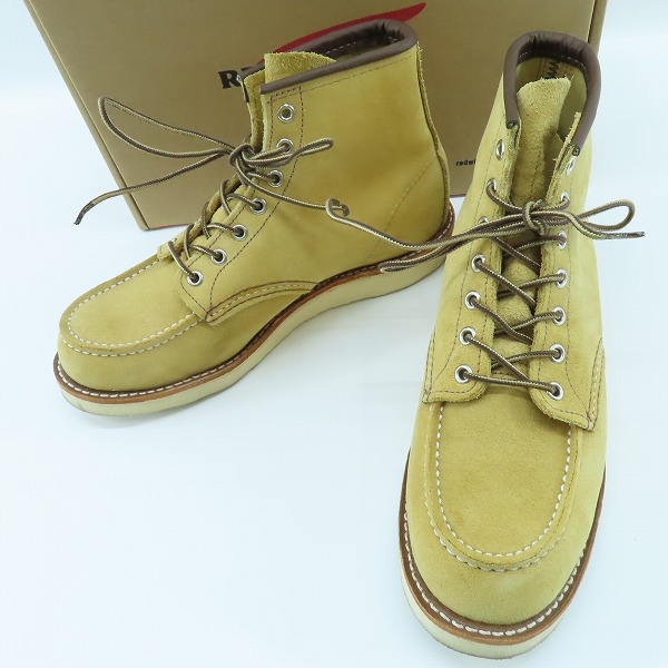 実際に弊社で買取させて頂いたRED WING/レッドウィング ワークブーツ スエード レースアップ 8833/8.5D