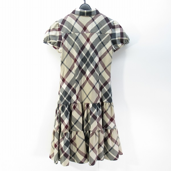 実際に弊社で買取させて頂いたBurberry London BLUE LABEL/バーバリーロンドン ブルーレーベル ノバチェック ワンピース E1J66-243-45/36の画像 1枚目