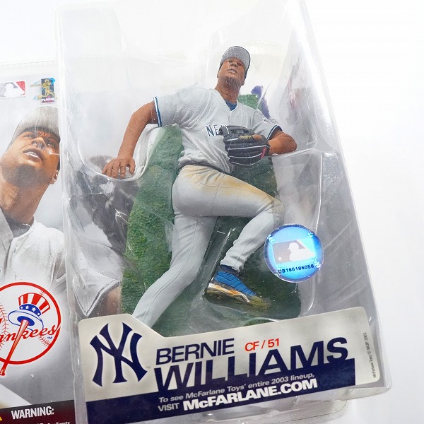 実際に弊社で買取させて頂いた【未開封】McFARLANE/マクファーレン ニューヨーク・ヤンキース #51 BERNIE WILLIAMS バーニー・ウィリアムス フィギュアの画像 3枚目