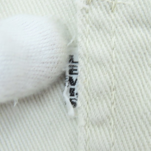 実際に弊社で買取させて頂いたLEVI'S/リーバイス 刻印M 白タブ TALON42 パンツの画像 3枚目