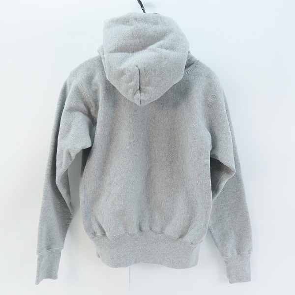実際に弊社で買取させて頂いたChampion/チャンピオン UCLA REVERSE WEAVE sweat parka リバースウィーブ スウェット パーカー 赤単タグ 復刻 グレー Mの画像 1枚目