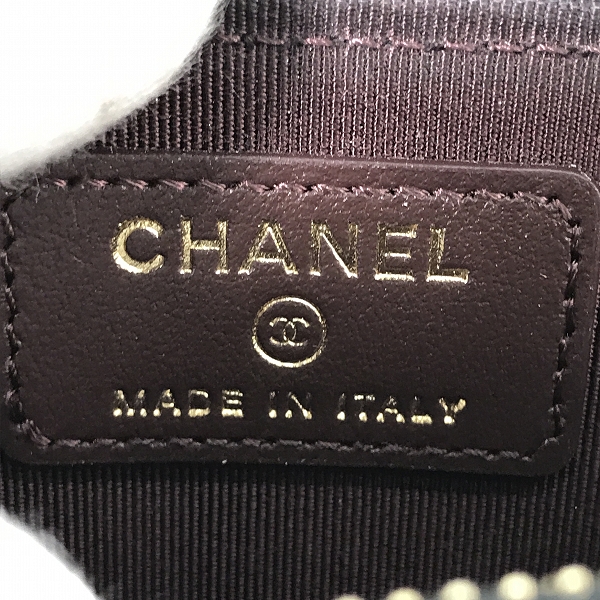 実際に弊社で買取させて頂いたCHANEL/シャネル マトラッセ キャビアスキン コインケースの画像 4枚目