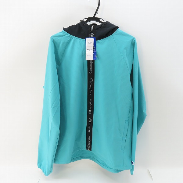 実際に弊社で買取させて頂いた【未使用】Champion/チャンピオン ウィンドブレーカー ジップジャケット エメラルド C3-SSC11/XL