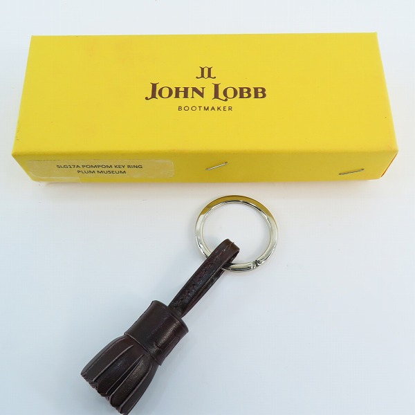 実際に弊社で買取させて頂いた(1)JOHN LOBB/ジョンロブ  POMPOM KEYRING/キーホルダー キーリング バーガンディの画像 6枚目