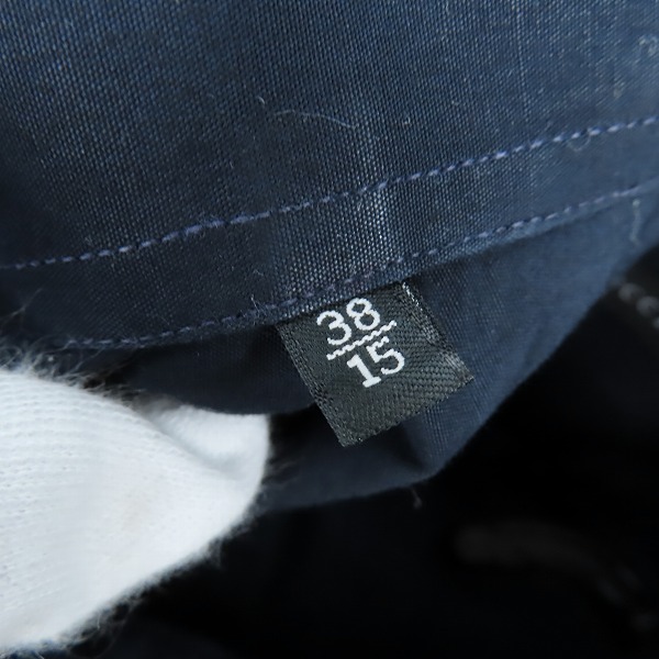 実際に弊社で買取させて頂いたGUCCI/グッチ 長袖シャツ ダークネイビー/38の画像 3枚目