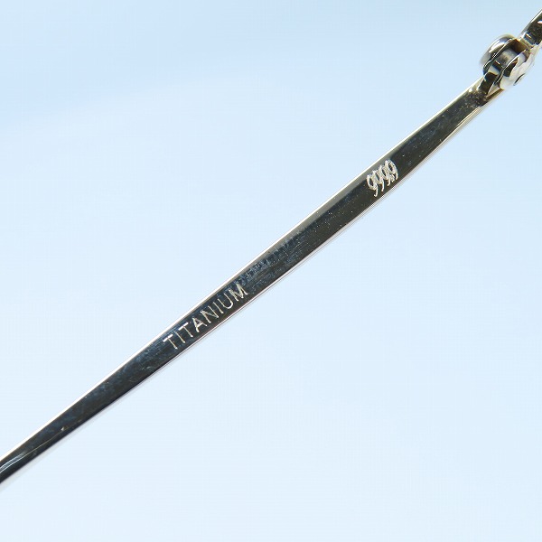 実際に弊社で買取させて頂いた999.9/フォーナインズ  TITANIUM メガネフレーム/アイウェア S-761Tの画像 5枚目