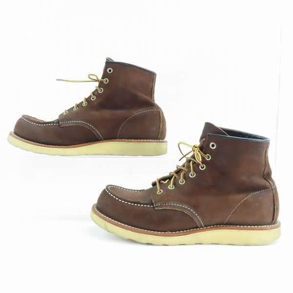 実際に弊社で買取させて頂いたREDWING/レッドウィング クラシックワーク 6インチ モックトゥ ブーツ 8878/US8の画像 3枚目
