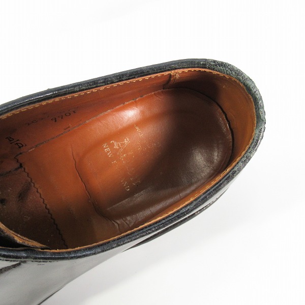 実際に弊社で買取させて頂いたAlden/オールデン コードバン プレーントゥ 9901/7の画像 4枚目