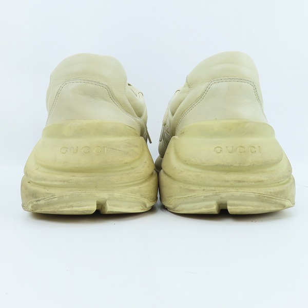 実際に弊社で買取させて頂いたGUCCI/グッチ RHYTON/ライトン ローカットスニーカー 498916/9.5の画像 1枚目