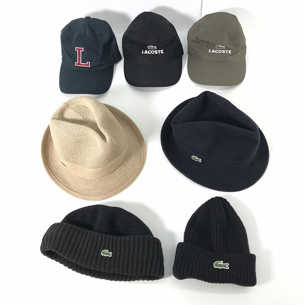 実際に弊社で買取させて頂いた【おまとめ】LACOSTE/ラコステ キャップ/ハット/ニット帽 帽子
