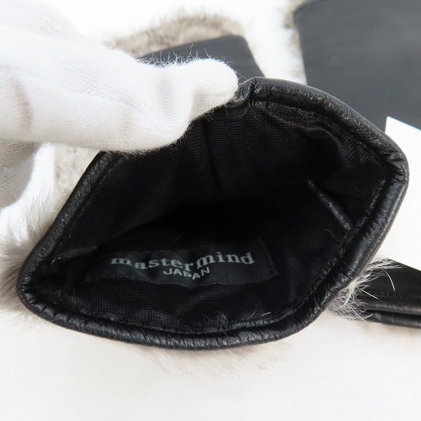 実際に弊社で買取させて頂いた【未使用】mastermind JAPAN/マスターマインドジャパン ファー フィンガーレス グローブの画像 3枚目