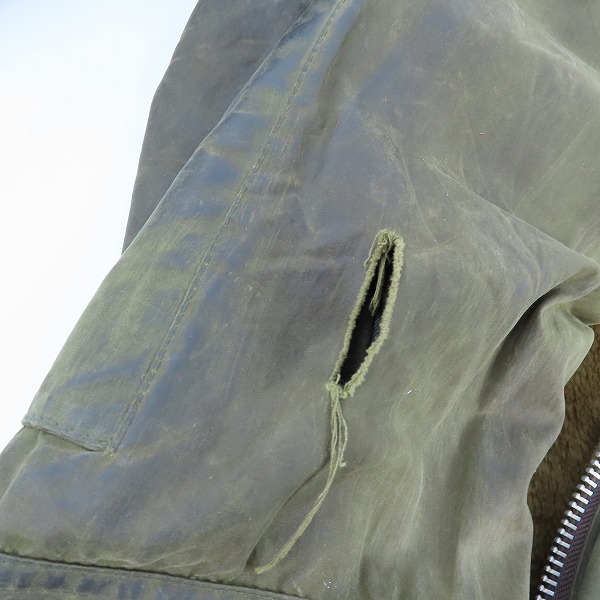 実際に弊社で買取させて頂いたBARBOUR/バブアー 90s BEAUFORT JACKET ビューフォート オイルドジャケット/C40/102CMの画像 6枚目