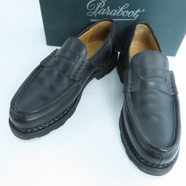 実際に弊社で買取させて頂いたParaboot/パラブーツ REIMS/MARCHE NOIRE_LIS NOIR/ミカエル ローファーシューズ/099412/8.5