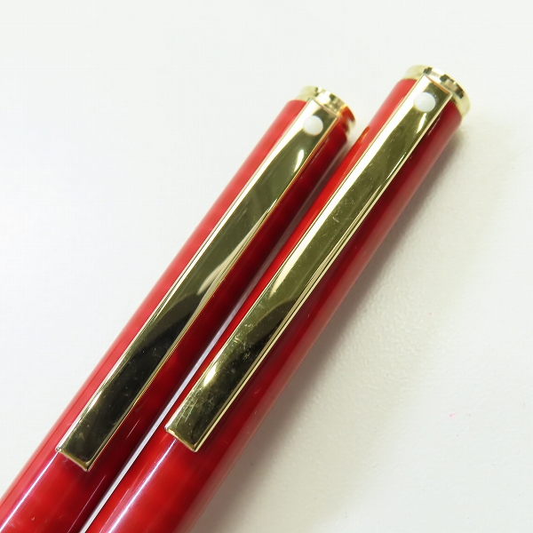 実際に弊社で買取させて頂いたSHEAFFER/シェーファー 回転式 ボールペン/シャープペンシル 2点セット レザーケース付きの画像 6枚目