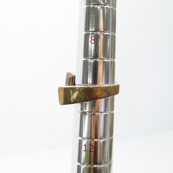 実際に弊社で買取させて頂いたGUCCI/グッチ Gマーク/ストーン リング/指輪 10号の画像 8枚目