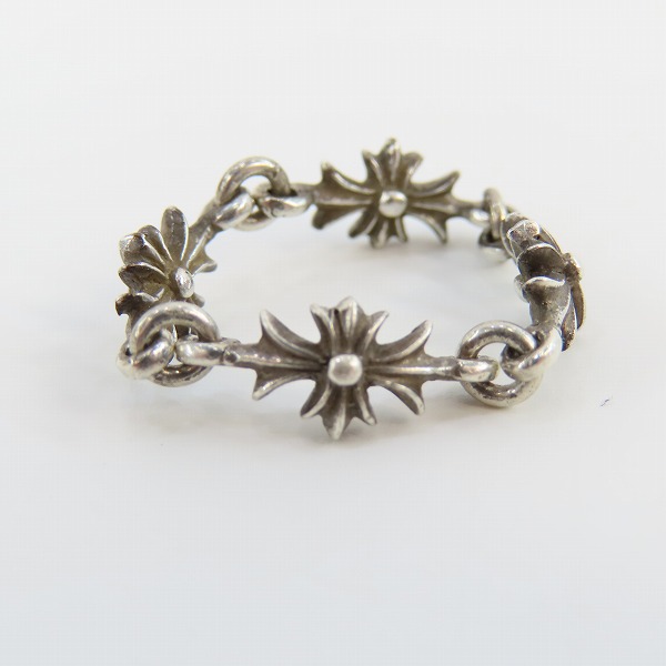 実際に弊社で買取させて頂いた【インボイス原本付】CHROME HEARTS/クロムハーツ タイニーE CHプラス リング 4リンク/11.5-12号の画像 5枚目