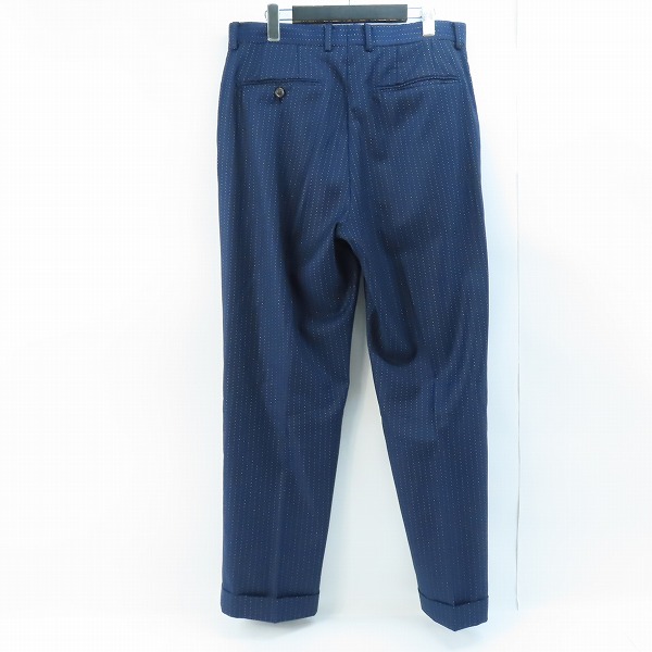 実際に弊社で買取させて頂いたWACKO MARIA×DORMEUIL/ワコマリア×ドーメル スラックスパンツ ドットラメ Lの画像 1枚目