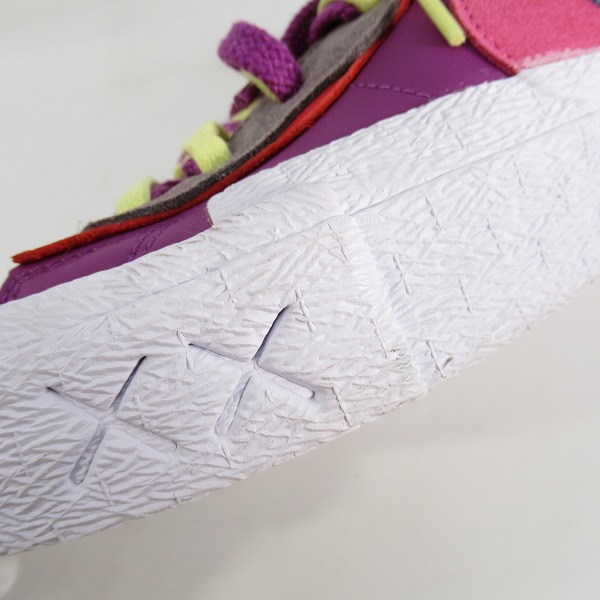 実際に弊社で買取させて頂いたNIKE×KAWS×SACAI/ナイキ×カウズ×サカイ BLAZER LOW/ブレーザーロー パープルダスク DM7901-500/27の画像 9枚目