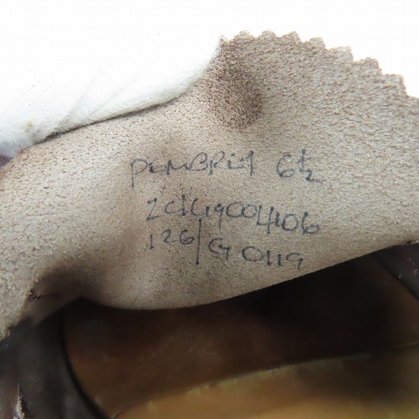 実際に弊社で買取させて頂いたChurch's/チャーチ Pembrey/ペンブリー レザー ペニー ローファー 6.5の画像 5枚目