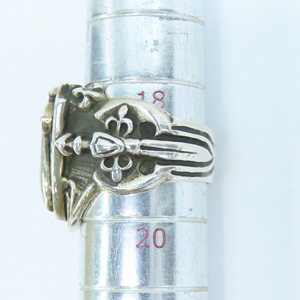 実際に弊社で買取させて頂いたStar Knights/スターナイツ ソード エンブレム  エクスカリバー リング SILVER925/シルバー/19号の画像 9枚目