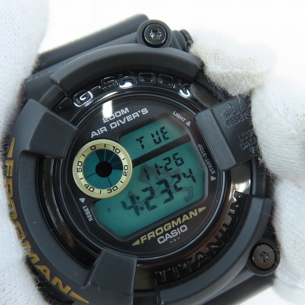 実際に弊社で買取させて頂いたG-SHOCK/Gショック FROGMAN MEN IN BLACK 2/フロッグマン DW-8200BM-1Tの画像 4枚目