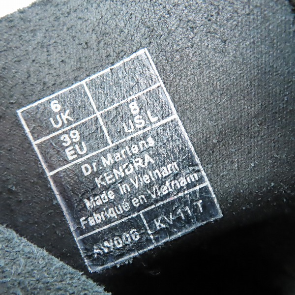 実際に弊社で買取させて頂いたDr.Martens/ドクターマーチン KENDRA/ケンドラ 10ホール レースアップ ヒールブーツ 23927001/UK6の画像 5枚目