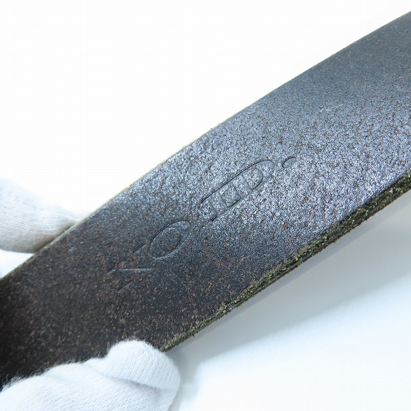 実際に弊社で買取させて頂いたNO ID./ノーアイディー レザーベルト ベルトループキーホルダー付きの画像 3枚目