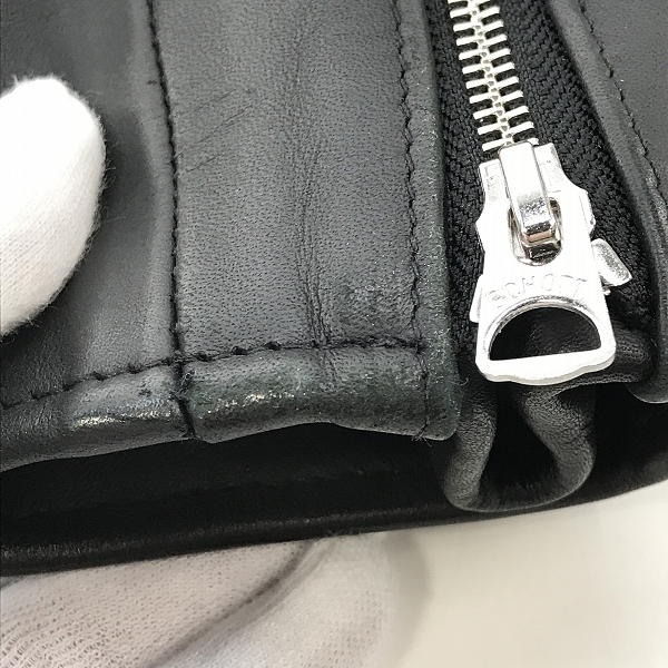 実際に弊社で買取させて頂いたSchott/ショット 613US ONE STAR/ワンスター ダブルライダースジャケット 7007/34の画像 5枚目