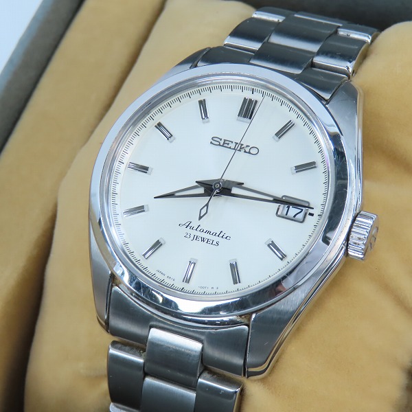 実際に弊社で買取させて頂いたSEIKO/セイコー MECHANICAL/メカニカル 自動巻き 白文字盤 腕時計/ウォッチ 6R15-00C1
