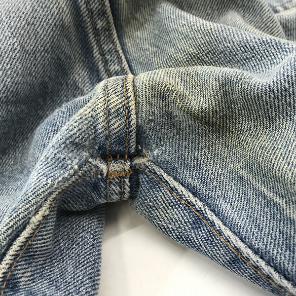 実際に弊社で買取させて頂いたLEVI'S/リーバイス 501 ヴィンテージ 66後期 刻印6 スモールe ボタンフライ デニムパンツ/W38L34の画像 9枚目