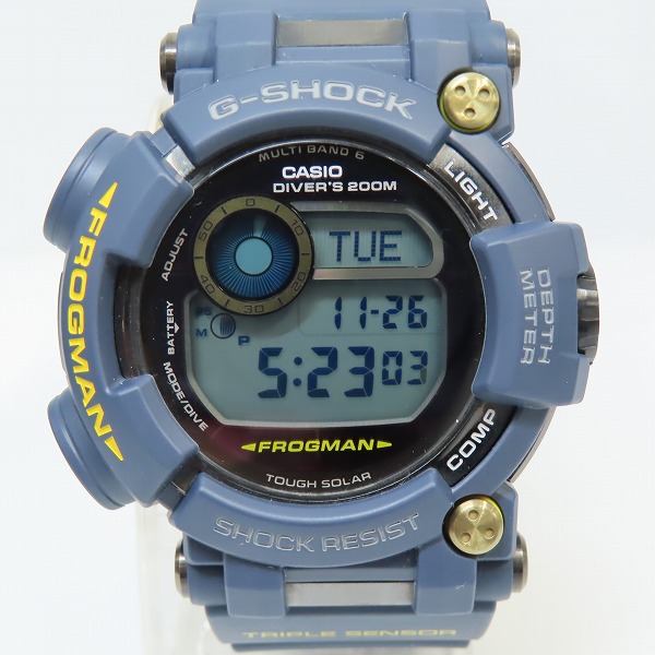 実際に弊社で買取させて頂いたG-SHOCK/Gショック MASTER OF G FROGMAN/マスターオブG フロッグマン マスターインネイビーブルー GWF-D1000NV-2JFの画像 1枚目