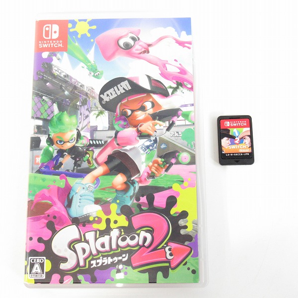 実際に弊社で買取させて頂いたNintendo Switch/ニンテンドー スイッチ ソフト 任天堂 1-2-Switch/スプラトゥーン 2/2点セット